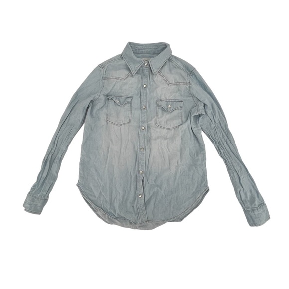 Universal Thread Long Sleeve Jean Shacket Shirt Size XS Women’s - Picture 1 of 5